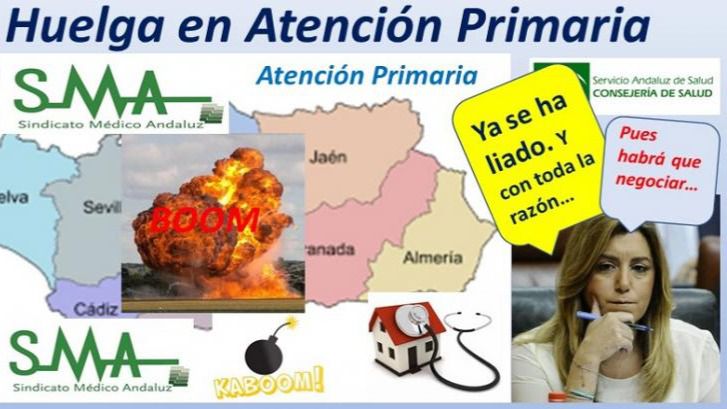 Los medicos de Atención Primaria en huelga