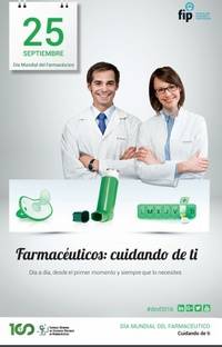 “Farmacéuticos: Cuidando de ti.”