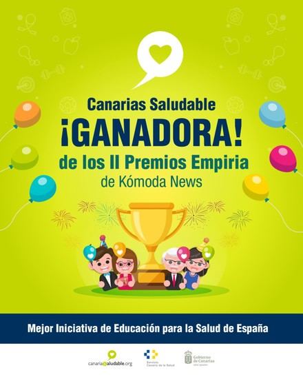 Canarias Saludable recibe el premio Empiria por su labor en educación para la salud