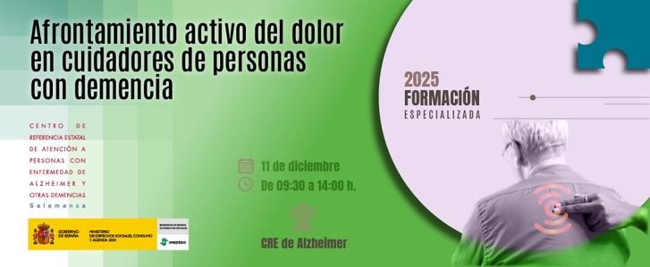 Seminario sobre manejo del dolor para cuidadores de personas con demencia en Salamanca