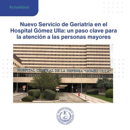 El Hospital Gómez Ulla lanza su Servicio de Geriatría, completando la red en Madrid