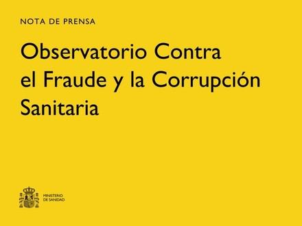 Evaluación concluyente del Observatorio contra el Fraude Sanitario en nueve organismos clave