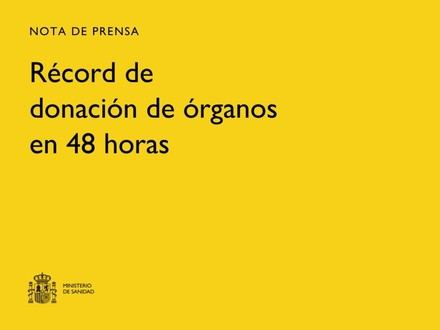 España establece un récord con 39 donantes de órganos en solo 48 horas
