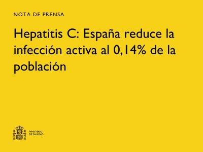 España logra reducir la hepatitis C activa al 0,14% de su población