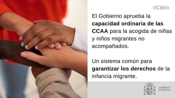 El Gobierno establece un nuevo sistema para la acogida de niños migrantes no acompañados