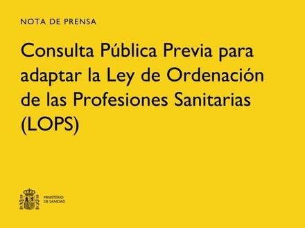 Sanidad inicia consulta para modernizar la regulación de profesiones sanitarias