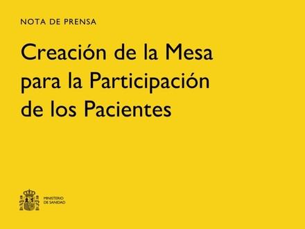 Sanidad crea una Mesa para potenciar la participación de los pacientes en el SNS