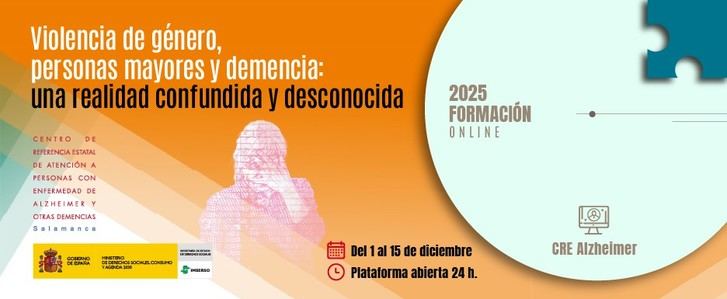 Nuevo curso online sobre violencia de género en mayores con demencia