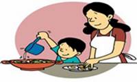 Los niños que ayudan en la cocina comen más verduras