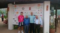 Juan Luis Garrido, vocal de ACEADE y organizador del Torneo; Manuel Rodriguez, vocal de ACEADE; Jesús de la Haza, presidente de ACEADE y Manuel Caldevilla, vocal de ACEADE