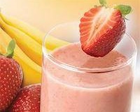 Batido de fresas y platanos